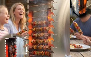 Churrasqueira 10 Espetinhos A Gás Assador Portátil Itanova