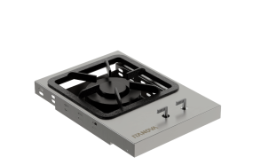 Fogareiro Gourmet Embutir Inox 304 Dupla Chama 30cm