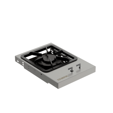 Fogareiro Gourmet Embutir Inox 304 Dupla Chama 30cm